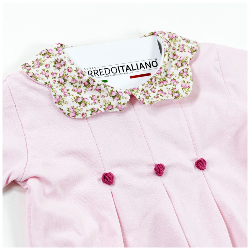 Newborn girl Jersey Cotton Sleepsuit...