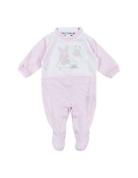 Embroidered cotton romper by Ellepi BQ3388RR