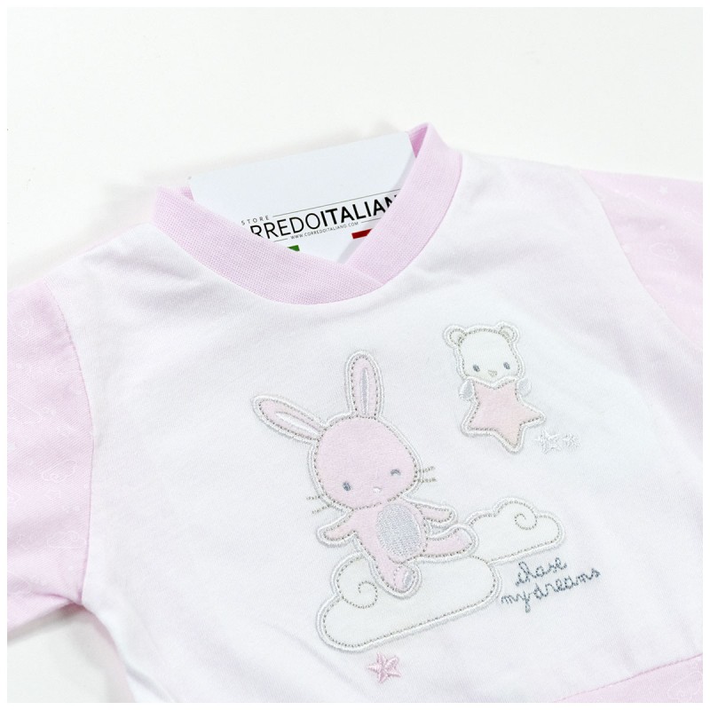 Embroidered cotton romper by Ellepi...