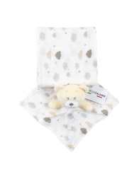 Bear - Dudu Set with Cotton muslin Blanket Bruco Bruco KSM229A