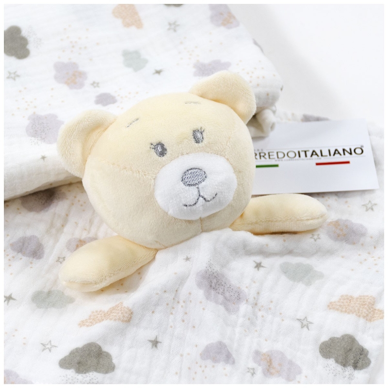 Bear - Dudu Set with Cotton muslin...