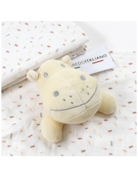 Hyppo - Dou dou Set with Cotton muslin Blanket Bruco Bruco KSM229C