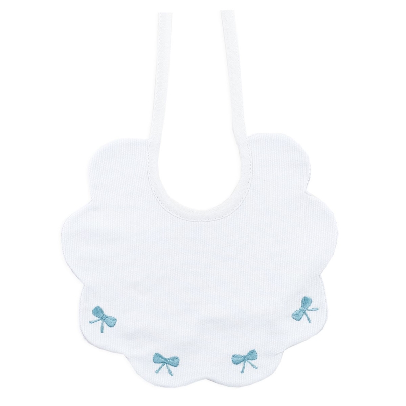 Embroidered bib in pure cotton by...
