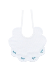 Embroidered bib in pure cotton by Corredo Italiano CI00192OT
