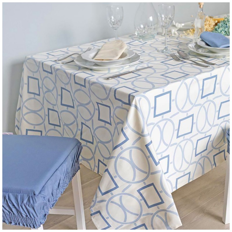 Cross - tovaglia in cotone con tovaglioli di Corredo Italiano® - varie misure: