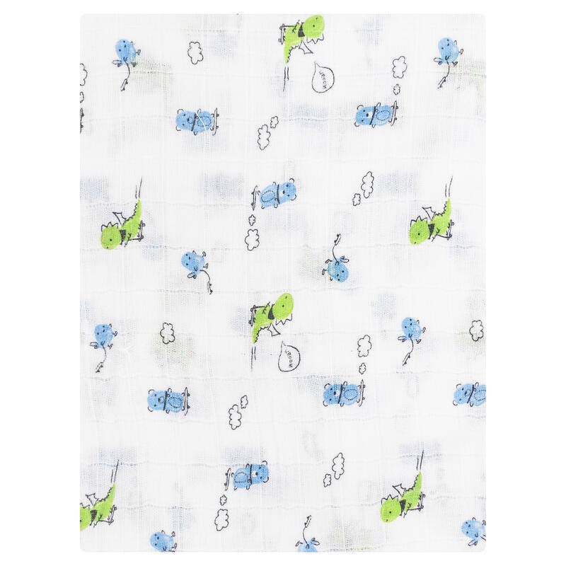 Baby Blanket in Cotton and Bamboo Gauze by Ellepi - Blue