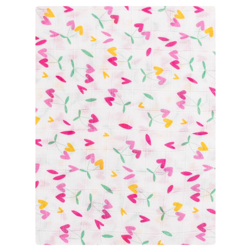 Baby Blanket in Cotton and Bamboo Gauze by Ellepi - Pink