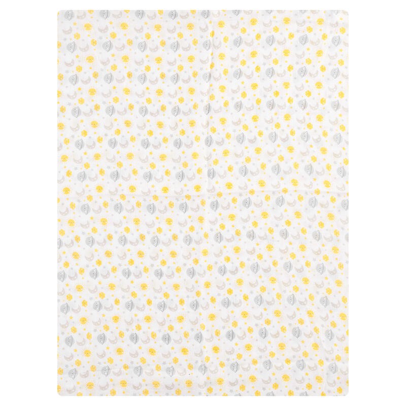 Baby Blanket in Cotton and Bamboo Gauze by Ellepi - Yellow