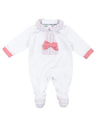 Baby girl cotton romper by Nazareno Gabrielli NG351065R