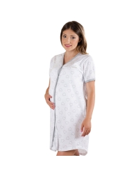 Maternity Nightgown Front-Button by Mamina Z9282