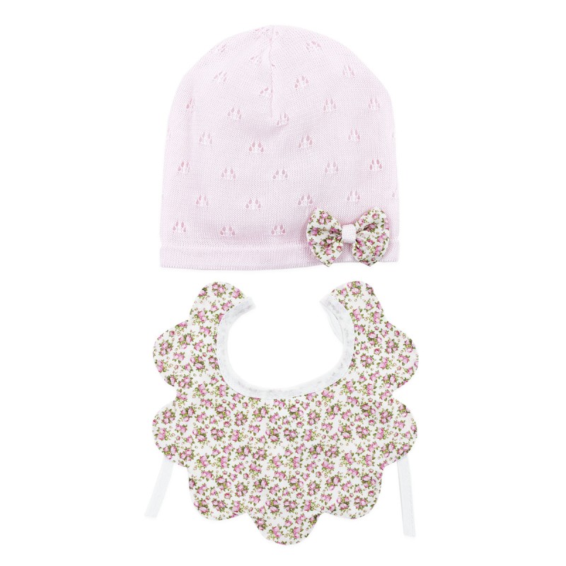 Cotton Yarn Hat with Scalloped Bib Klaiadi K156BC