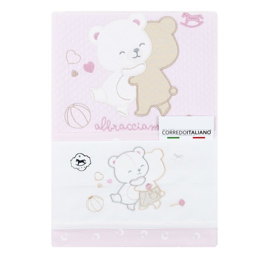 Set copertina con lenzuola culletta e carrozzina Mio Piccolo COC536417 2