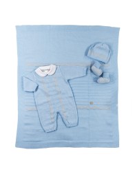 Newborn Layette Set in Tricot Knit by Stella EB70A25