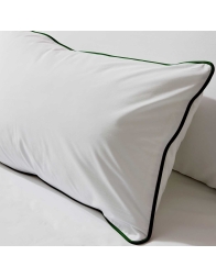 Federa per guanciale in percalle con bordino piping CP90