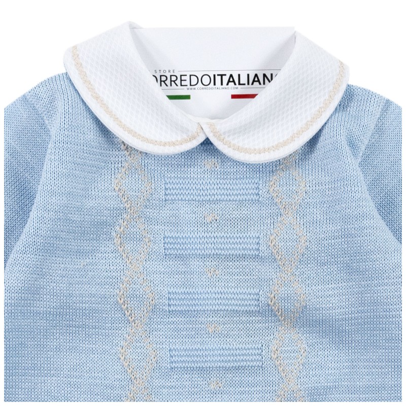 Baby cotton knit onesie by Stella EB7010
