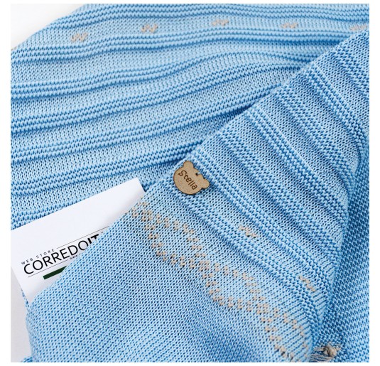 Copertina scialle in filo tricot di Stella EB7080 2