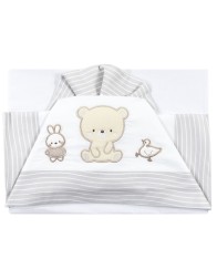 Maxi cradle sheet set next to me Bruco Bruco - Cream