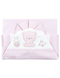 Maxi cradle sheet set next to me Bruco Bruco - Pink
