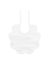 Embroidered bib in pure cotton by Corredo Italiano CI00192PA