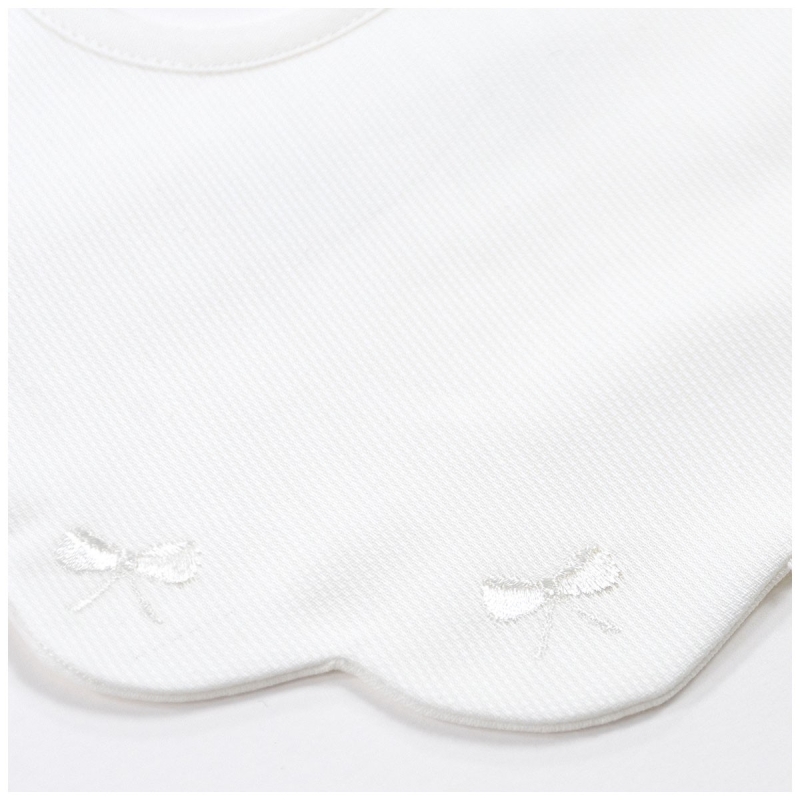 Embroidered bib in pure cotton by...