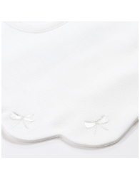 Embroidered bib in pure cotton by Corredo Italiano CI00192PA