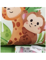 Madagascar - digital cotton sheets set for cot bed