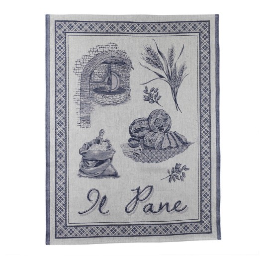 Bread - dish towel in pure cotton jacquard 60X80 cm 2