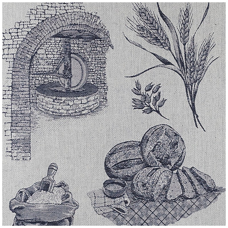 Bread - dish towel in pure cotton...