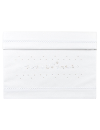 Lenzuolino ricamato a mano culla carrozzina LC45348PA