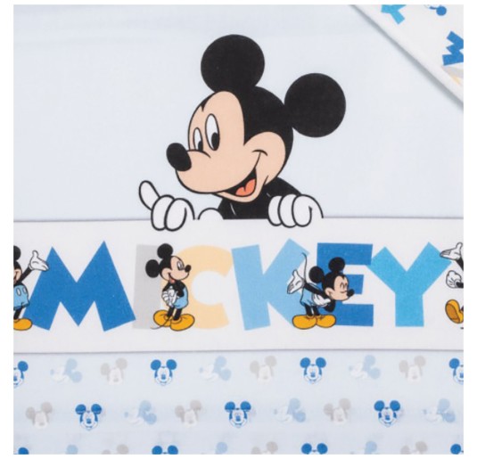 Topolino - Set lenzuola culletta e carrozzina Disney EC0241AZ 2