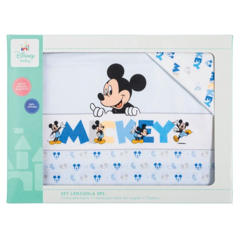Topolino - set lenzuola per culla lettino Disney EL0241AZ