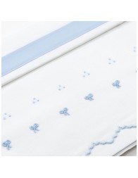 Cradle sheet set embroidered by hand LC45336AZ