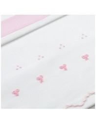 Cradle sheet set embroidered by hand LC45336RR