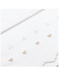 Lenzuolino ricamato a mano culla carrozzina LC45336PA