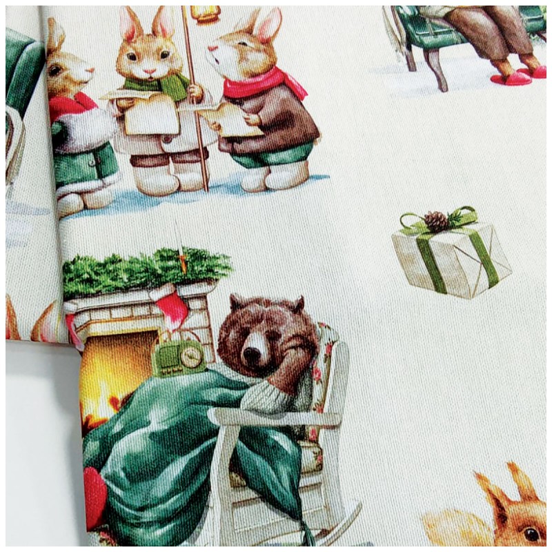 Woods - christmas tablecloth pure cotton