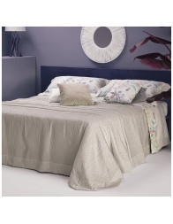 Dori - italian king size Jacquard Bedspread by Battaglia - Cream