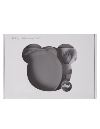 Silicone Feeding Set by Ellepi - Gray