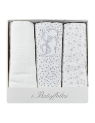 Set di 3 quadrati di garza Batuffolini B316GR