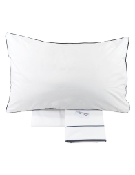 Piping - percale double bed sheet set by Corredo Italiano®