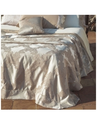 Pervinca - italian king size Jacquard Bedspread by Battaglia