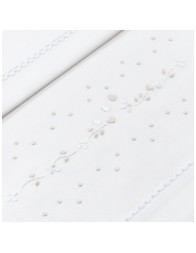 Cradle sheet set embroidered by hand LC45348PA