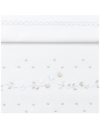 Cradle sheet set embroidered by hand LC45348PA