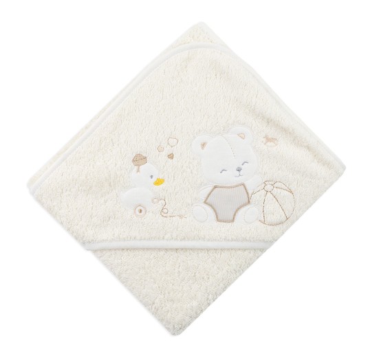 Bear with Duck - Bathrobe for newborn Mio Piccolo 57321 2