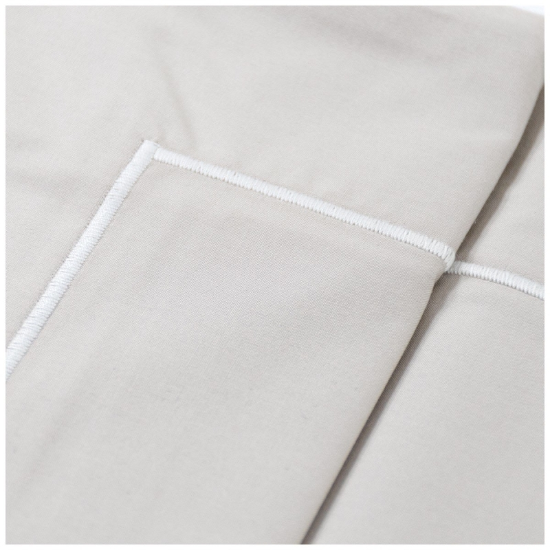 Piping - percale double bed sheet set...