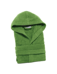 Minorca - Accappatoio Spugna con cappuccio Caleffi - Verde