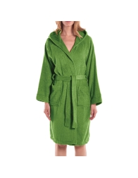 Minorca - Accappatoio Spugna con cappuccio Caleffi - Verde