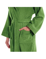 Minorca - bathrobe with hood and side pockets by Caleffi