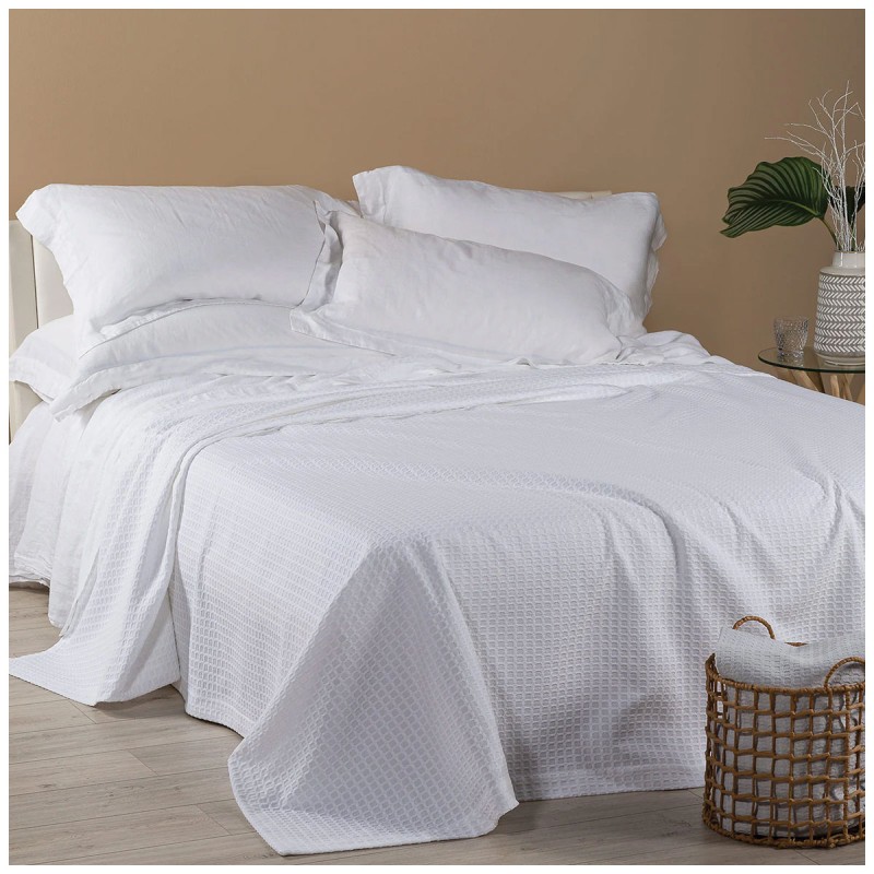 Isola bella - double bed cotton bedspread by Caleffi