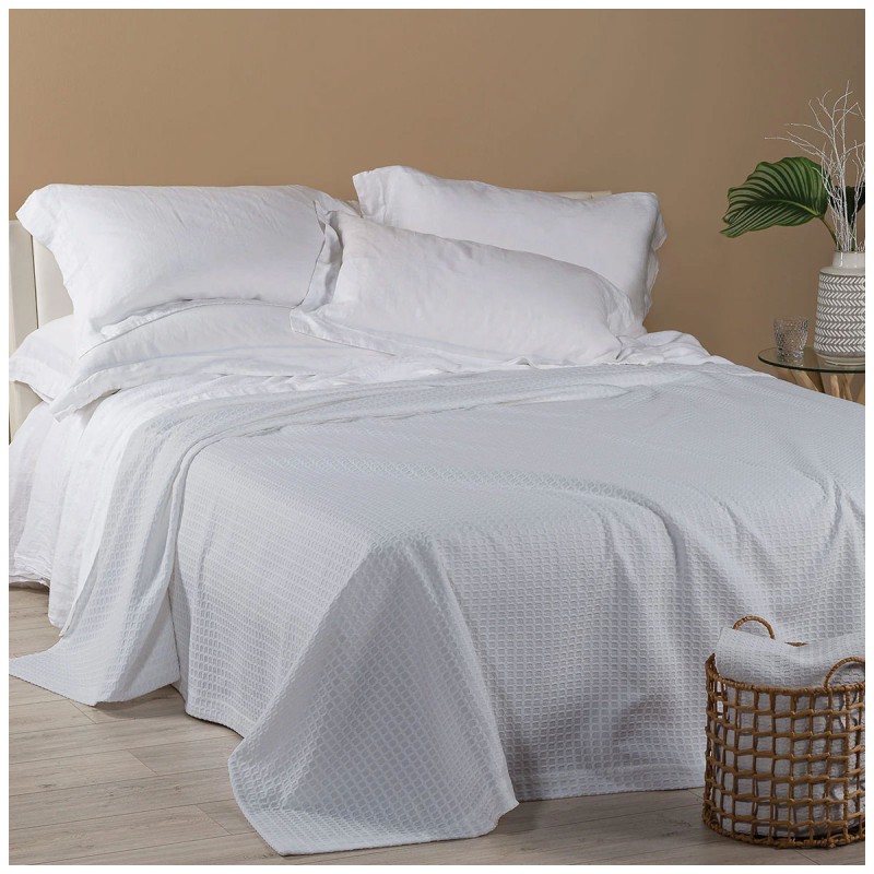 Isola bella - double bed cotton bedspread by Caleffi