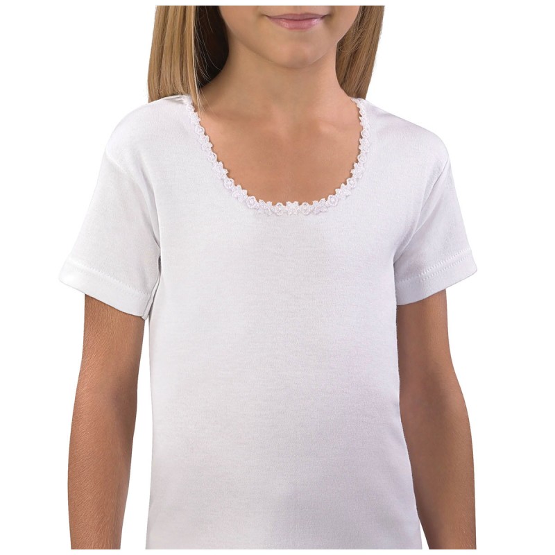 Warm cotton girl's T-shirt by Mabrat KF063